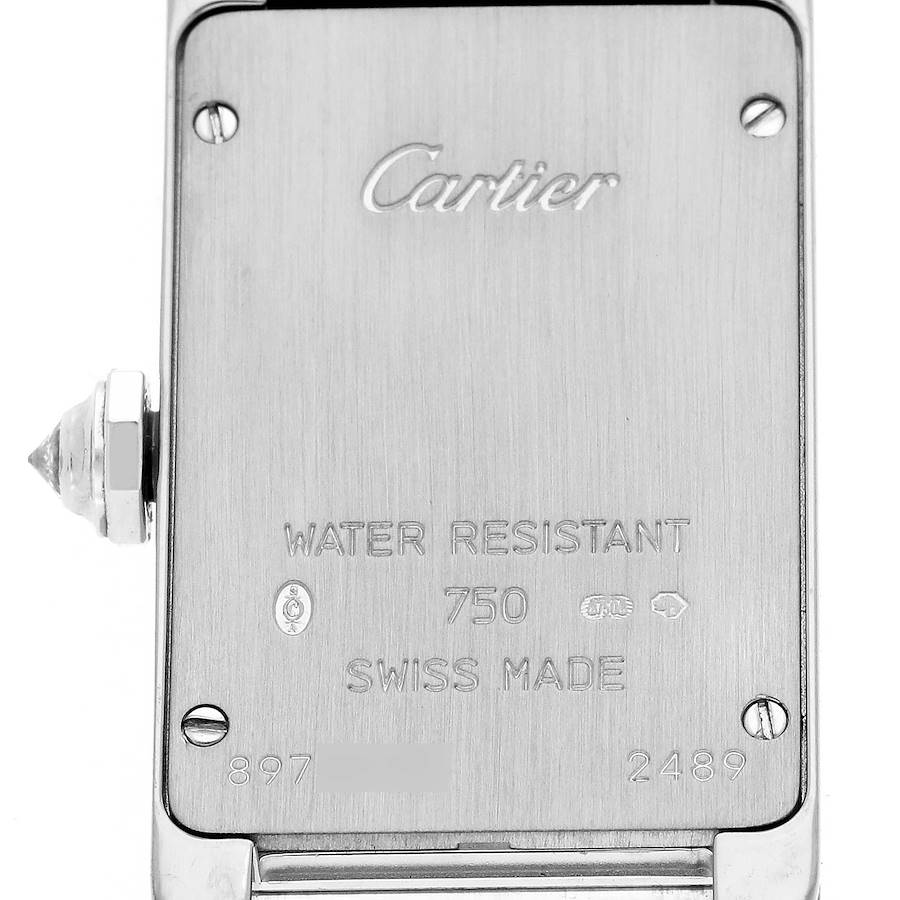 Cartier Tank Americaine White Gold Diamond Ladies Watch WB707331