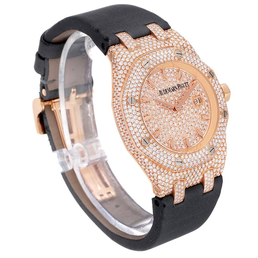 Audemars Piguet Royal Oak Rose Gold Diamond Ladies Watch 67625OR