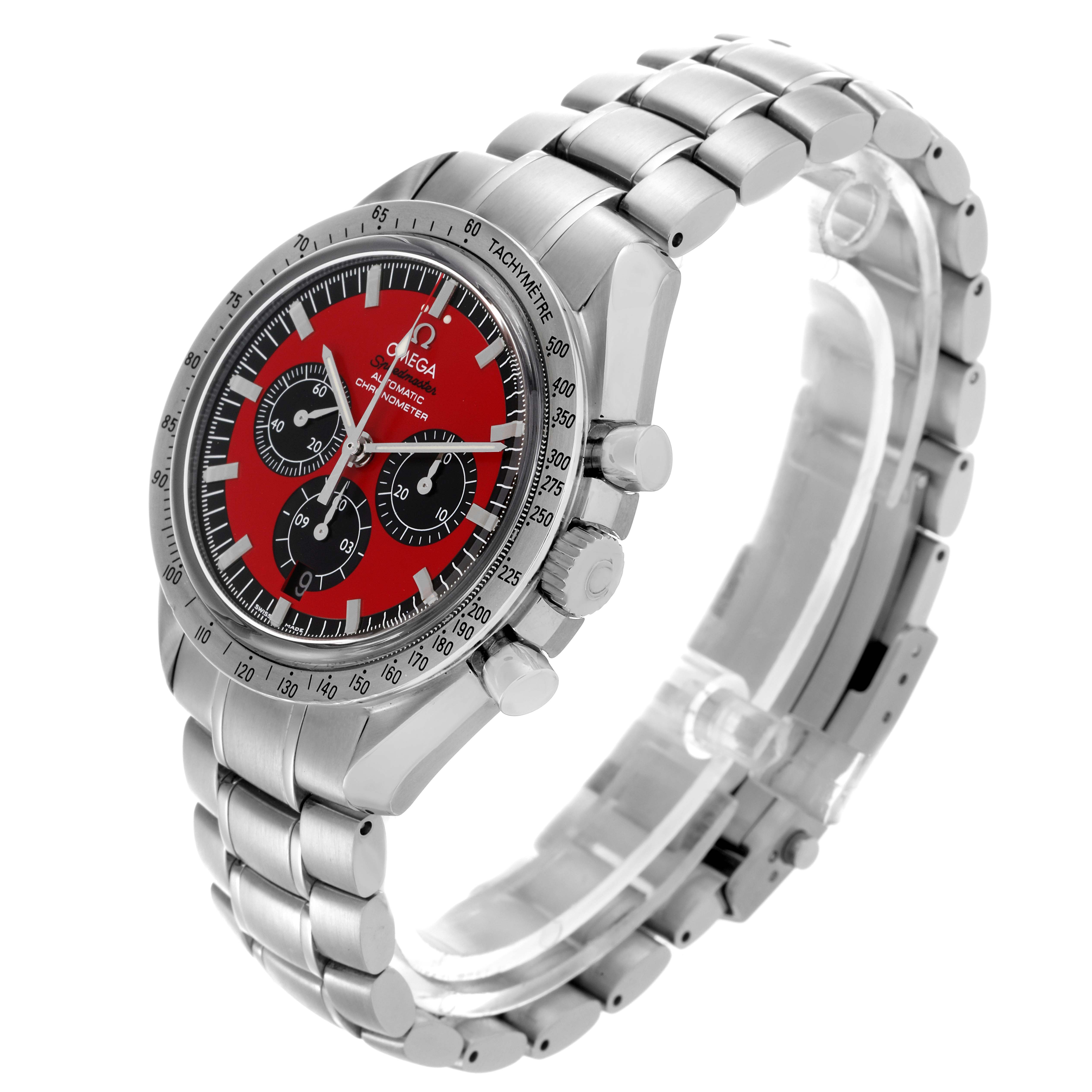 Omega Speedmaster Schumacher Legend Red LE Steel Mens Watch 42.0 MM 3506.61.00