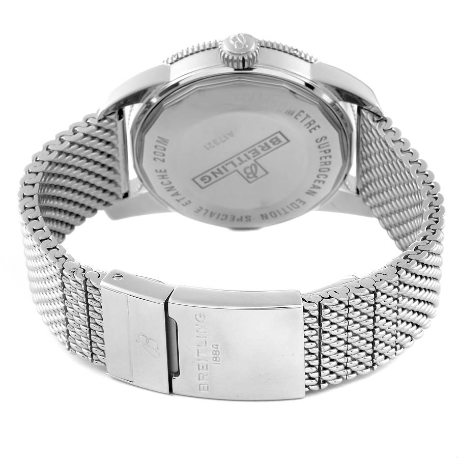 Breitling Superocean Heritage 42 Mesh Bracelet Mens Watch A17321