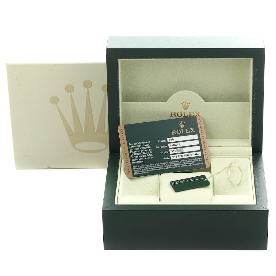 Rolex President Day Date Yellow Gold Mother Of Pearl Diamond Mens Watch 118348