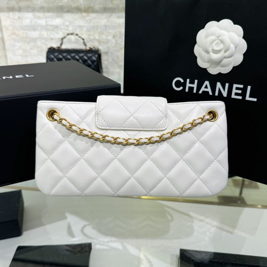 CHANEL 24c Baguette Bag White
