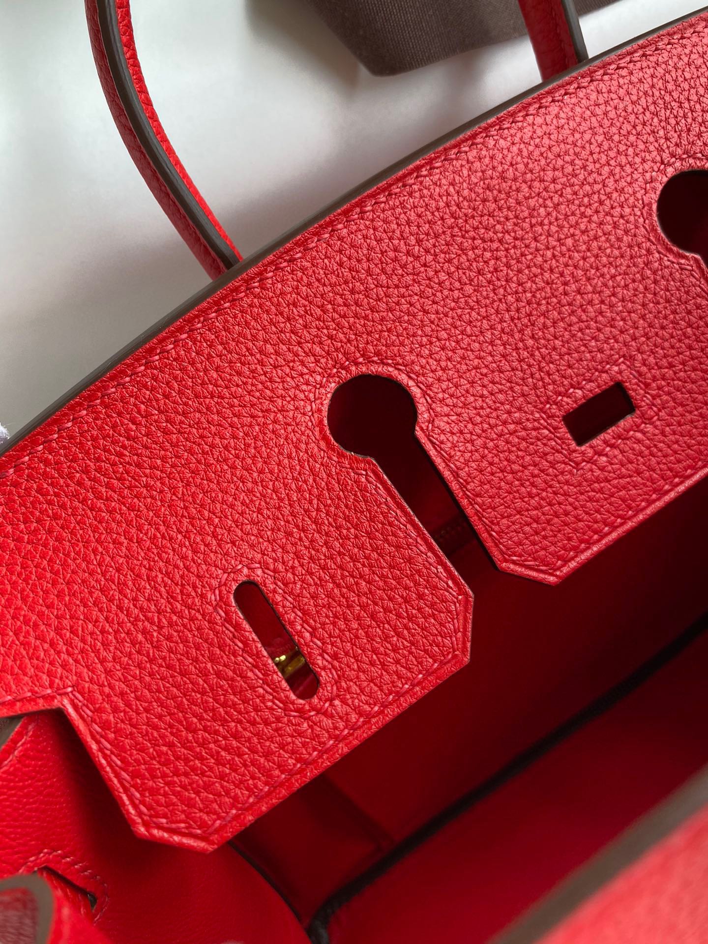 Replica Hermès Birkin Red Togo Gold