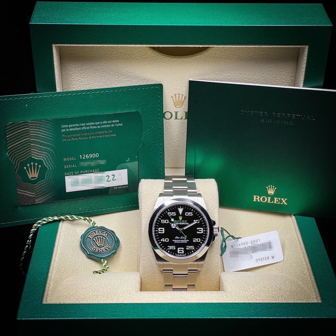 Rolex Air-King 2022 Oyster 40 mm Oystersteel 126900-0001 New