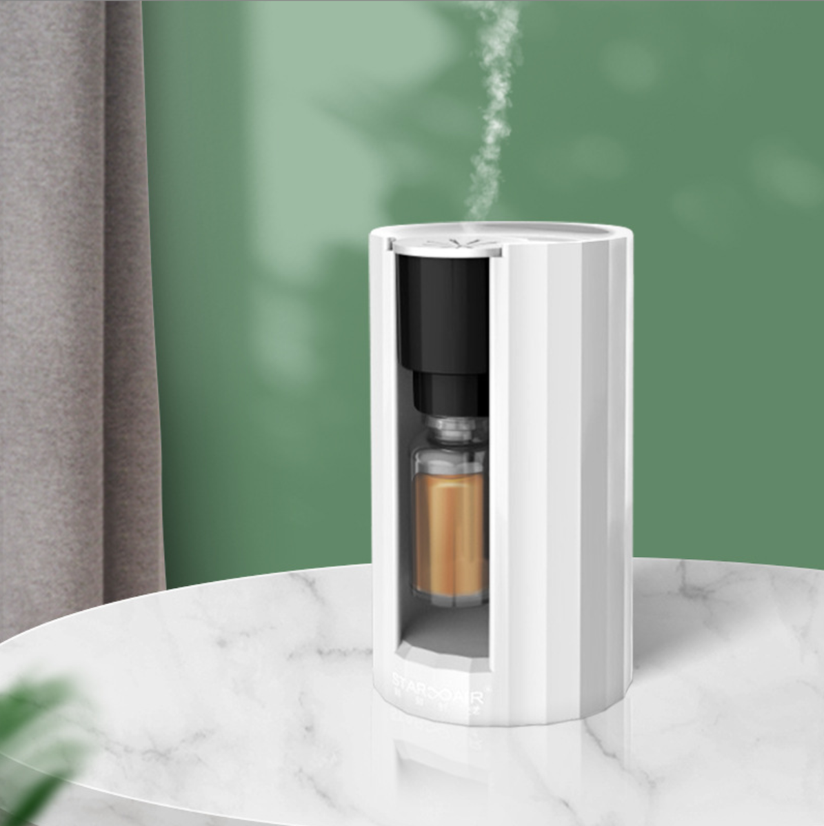 Water-Free Aroma Diffuser with Cold Mist, Battery Operated Fragrance Machine