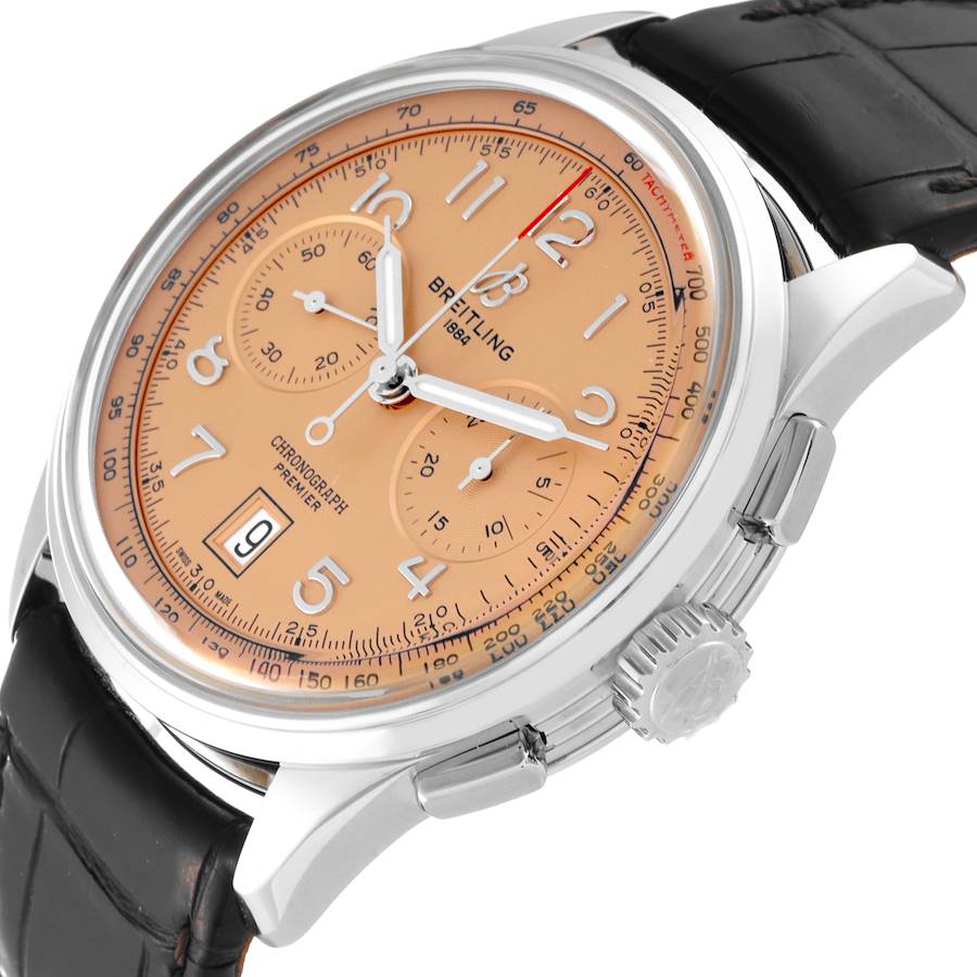Breitling Premier B01 Chronograph 42 Steel Mens Watch AB0145