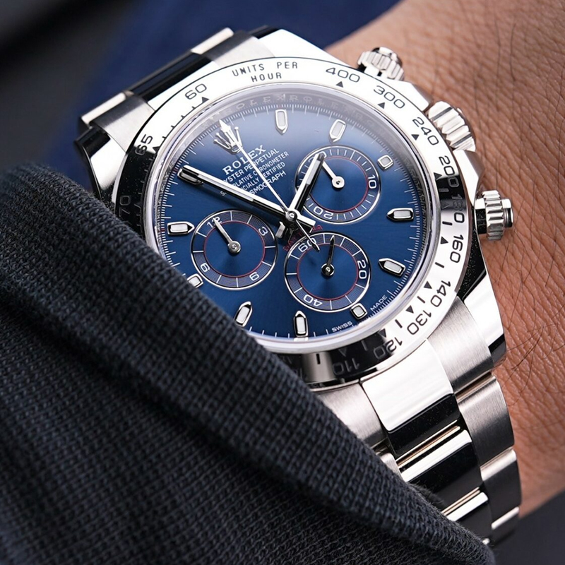 Rolex Cosmograph "Ghost" Daytona 40mm Bule 18ct White Gold m116509 Series in 2022 Unworn