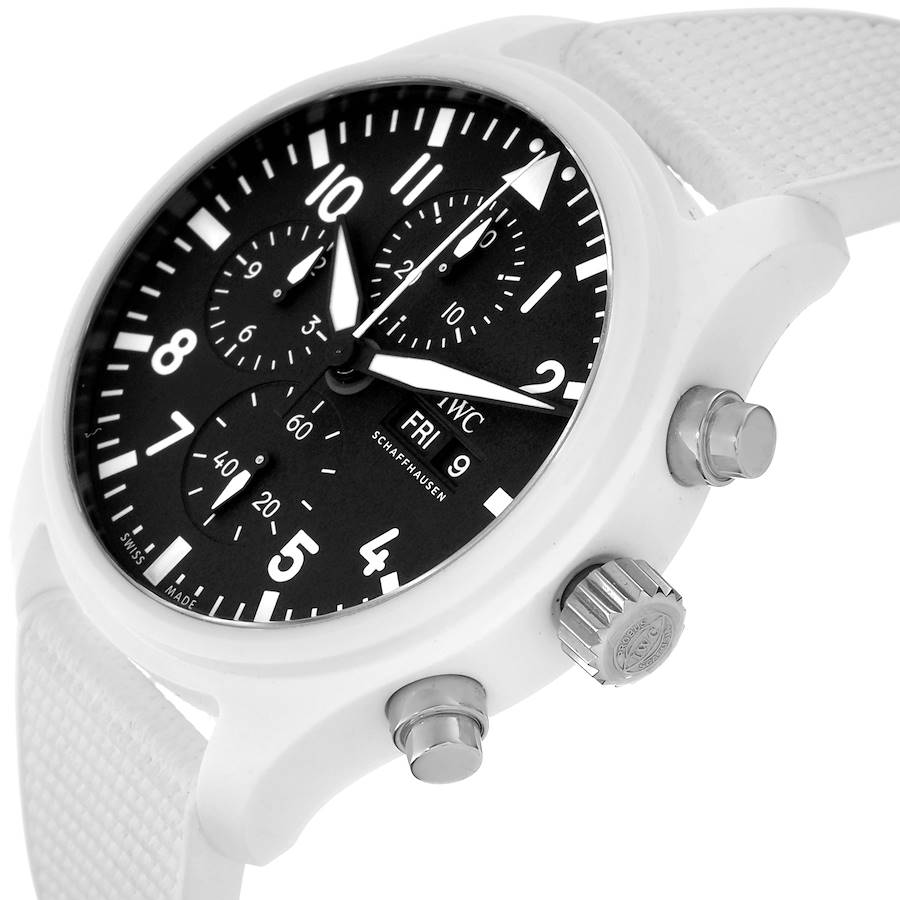 IWC Pilot Top Gun Chronograph Ceramic Mens Watch IW389105
