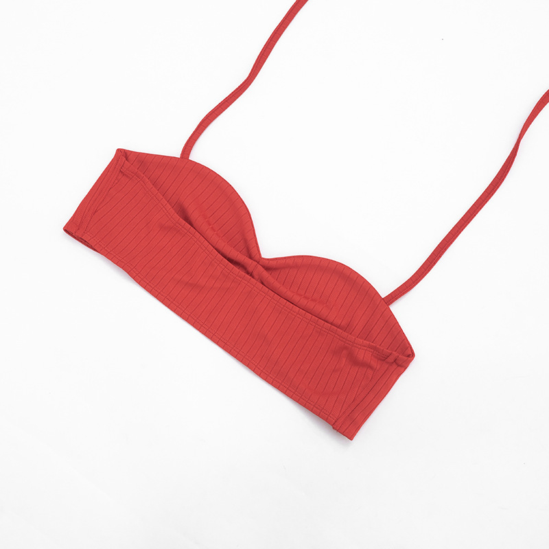 Women Sleeveless Sexy Ribbed Hollow-Out Halter Maxi Dress