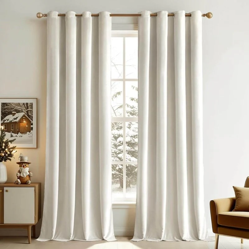 Custom Velvet Luxury Blackout Curtains  (2 Panels) - Grommet