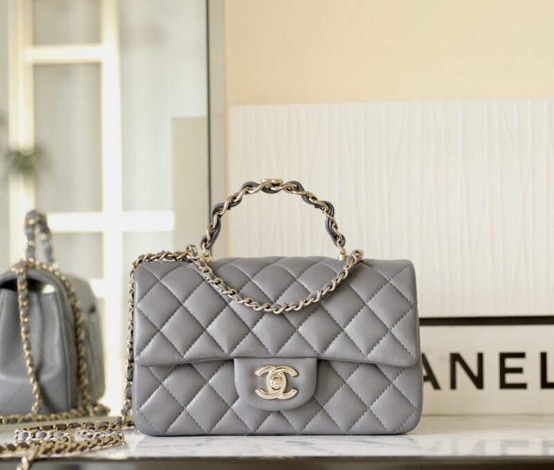 Replica Chanel Cf 20 Cm Handle Beige