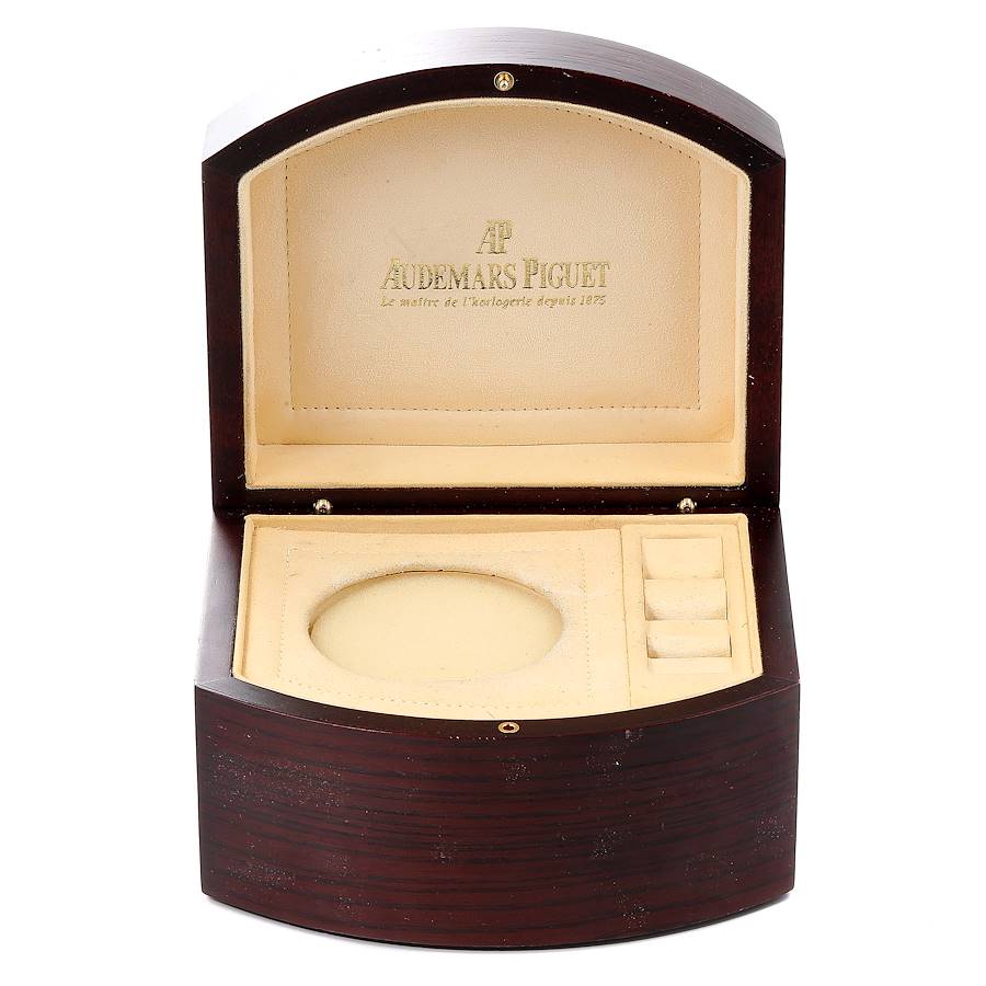 Audemars Piguet Millenary Blue Dial Steel Diamond Ladies Watch 77301ST