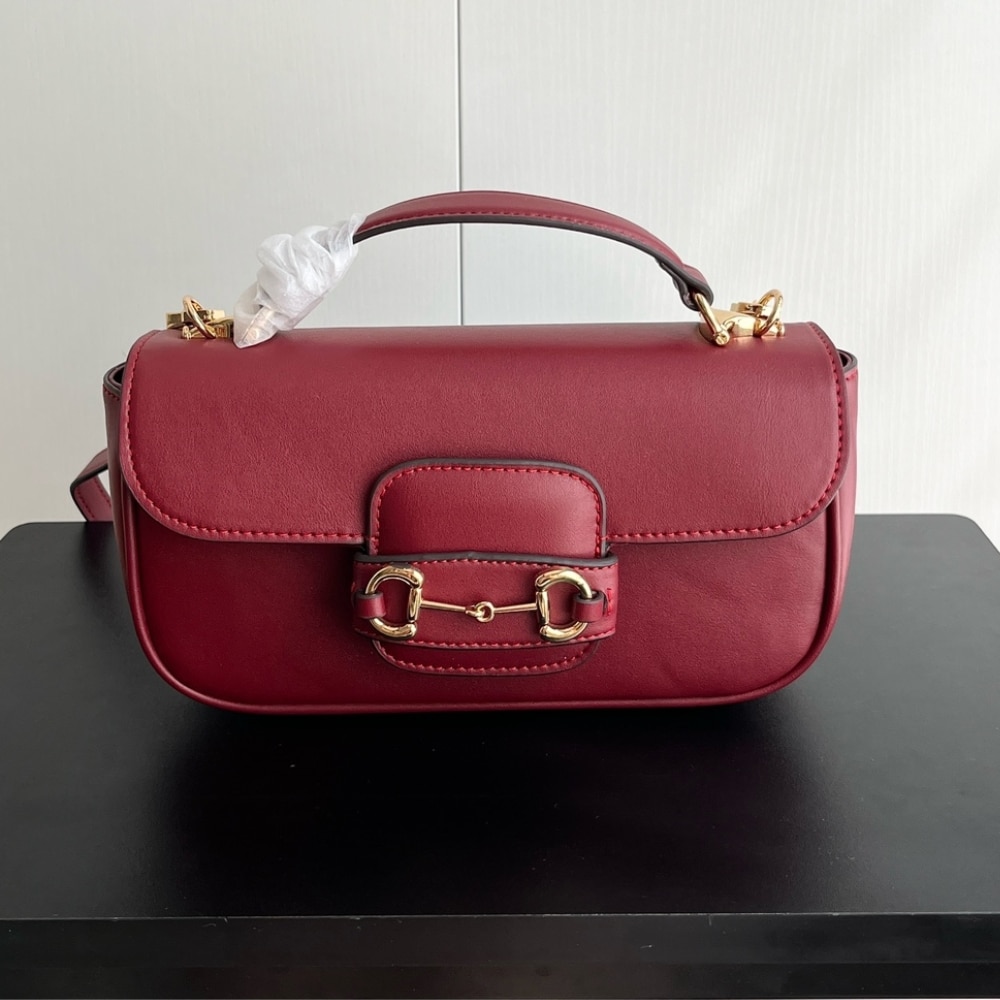 Gucci Horsebit 1955 Small Top Handle Bag Rosso Ancora Red  22Cm ‎815206 Aaec2 6207