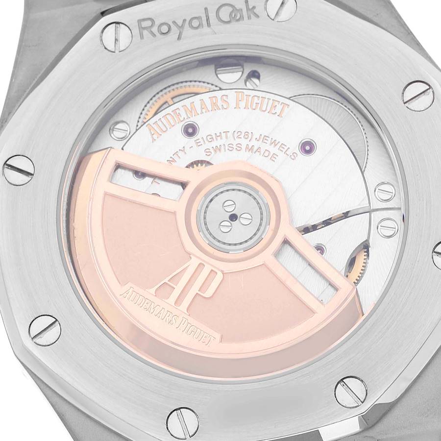 Audemars Piguet Royal Oak 37mm Steel Diamond Mens Watch 15451ST
