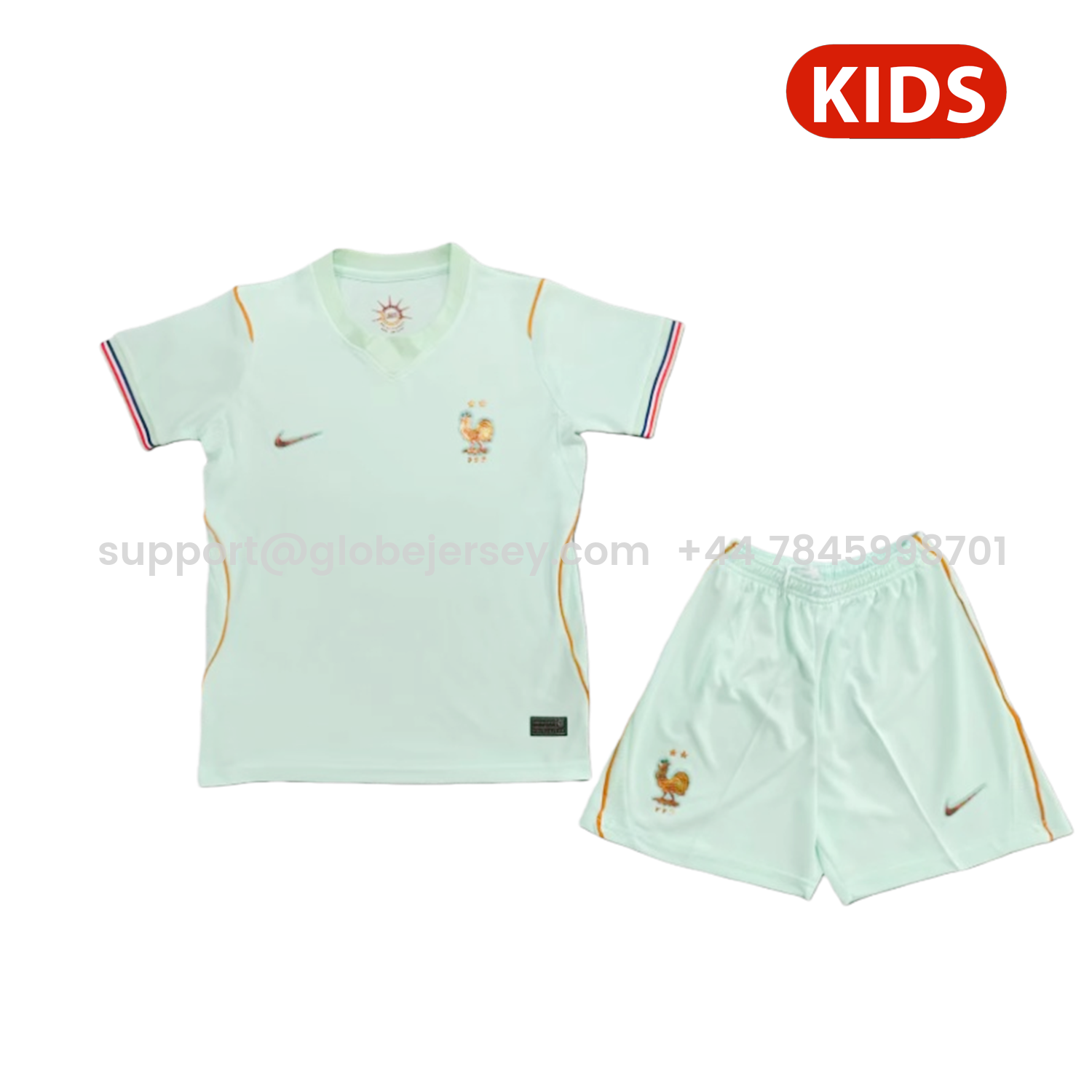 France 25-26 Away Mint Green Kids Kit
