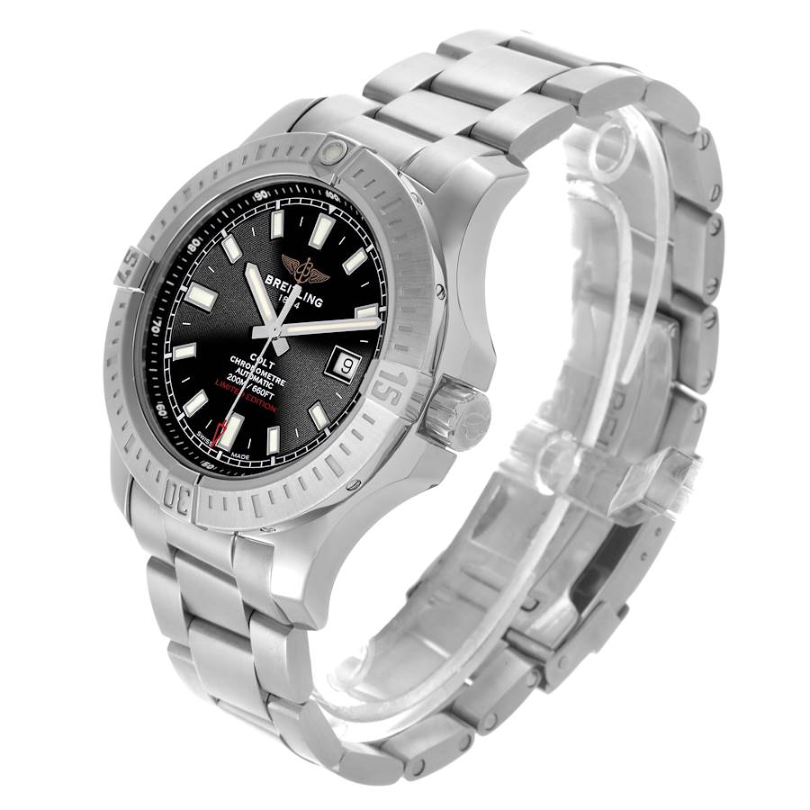 Breitling Colt Black Dial Automatic Steel Mens Watch A17388