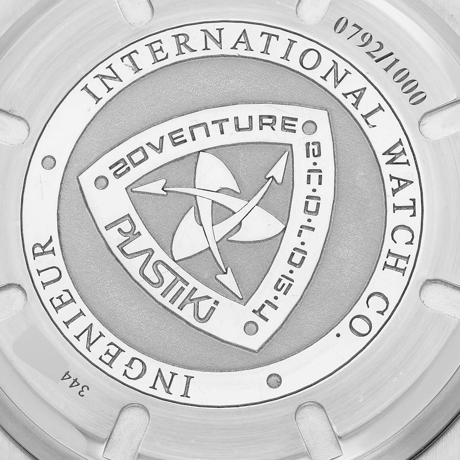 IWC Ingenieur Automatic Mission Earth Plastiki Steel Mens Watch IW323603