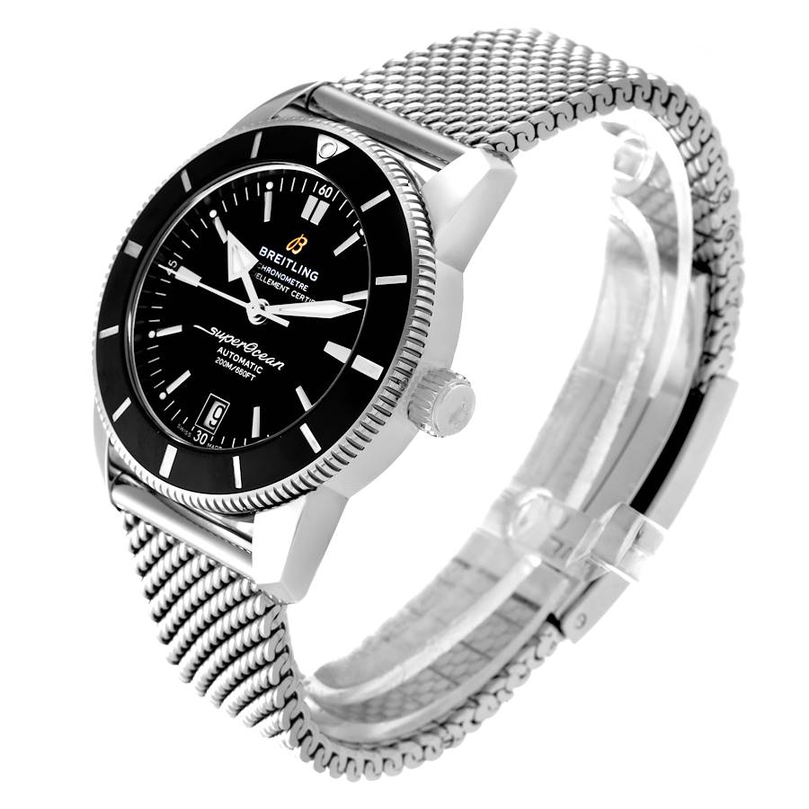 Breitling Superocean Heritage II 42 Black Dial Steel Watch AB2010