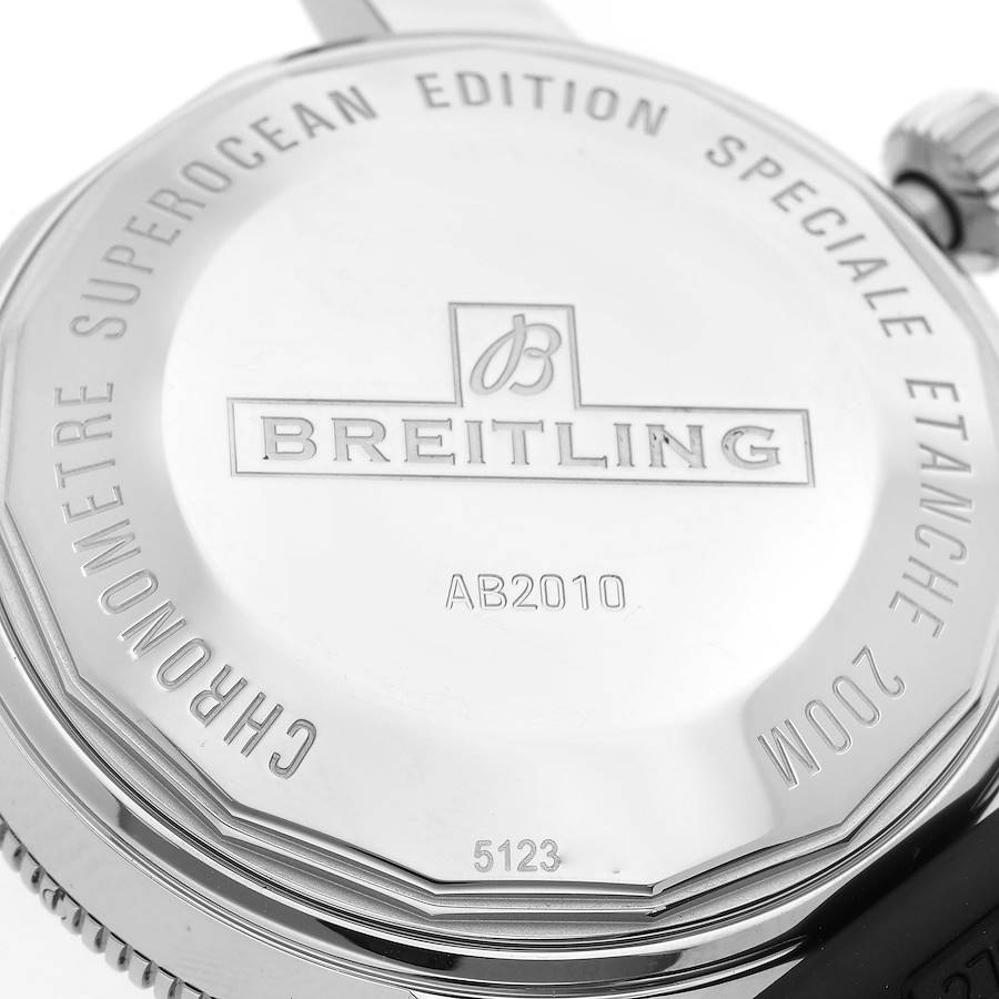 Breitling Superocean Heritage II 42 Green Dial Steel Mens Watch AB2010