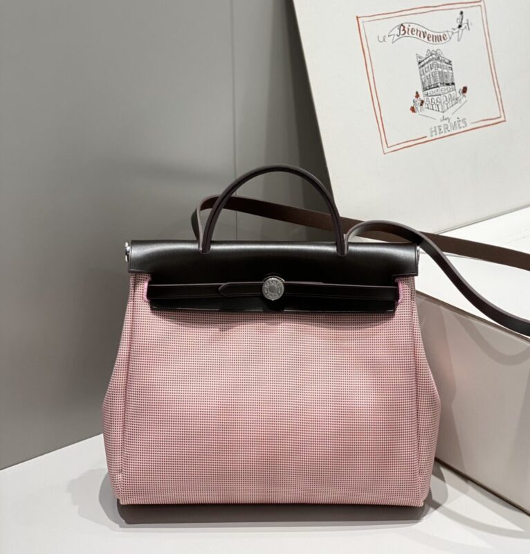 Replica Hermès Herbag 31Cm Pink