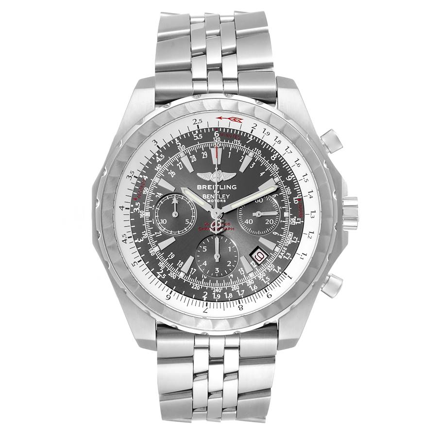 Breitling Bentley Motors T Slate Dial Chronograph Steel Mens Watch A25363