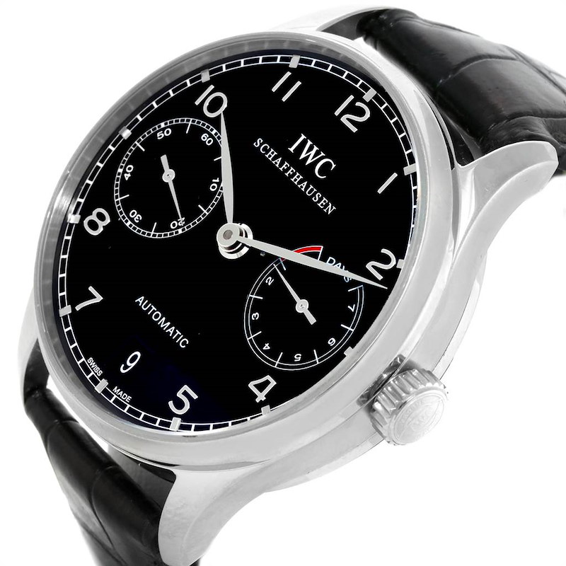 IWC Portuguese Chrono 7 Day Power Reserve Mens Watch IW500109