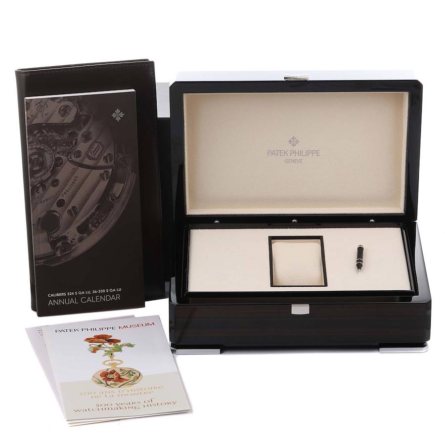Patek Philippe Complications Annual Calendar Moonphase Steel Mens Watch 4947