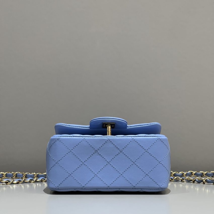 CHANEL Classic Flap 17cm Blue