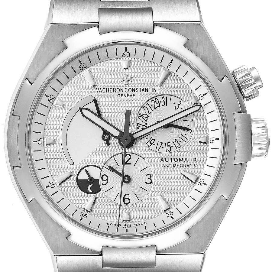 Vacheron Constantin Overseas Dual Time Silver Dial Mens Watch 47450