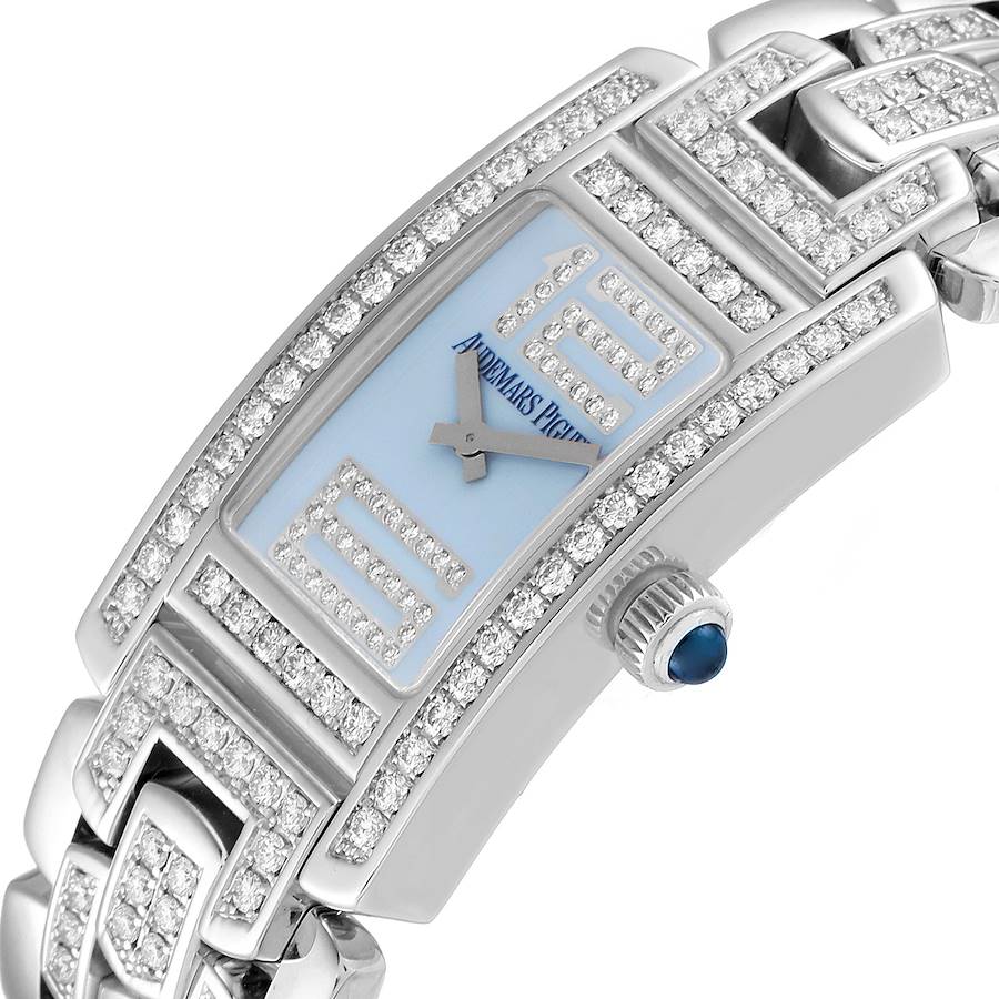 Audemars Piguet Promesse White Gold Blue Dial Diamond Ladies Watch 67346BC