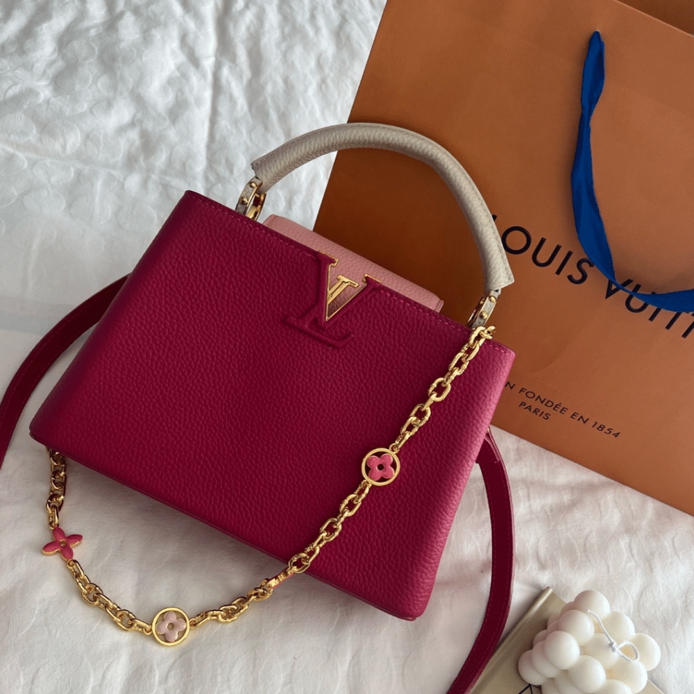 Louis Vuitton Capucines BB Bag Dark Pink 27Cm M20845