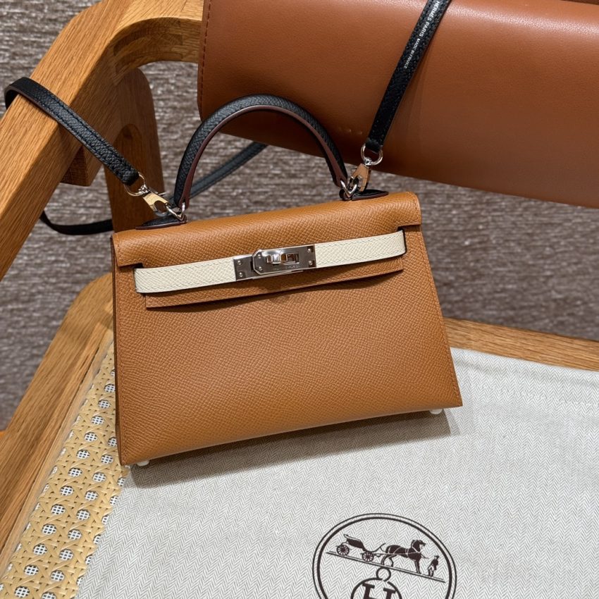Replica Hermès Kelly Noir Blue Epsom