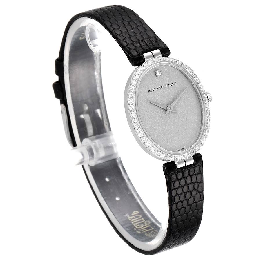 Audemars Piguet Vintage 18k White Gold Diamond Ladies Watch 7073BC