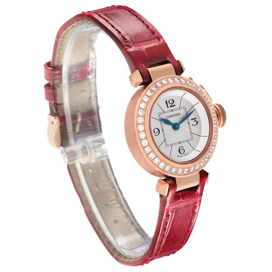 Cartier Miss Pasha 27mm Rose Gold Diamond Ladies Watch WJ124026