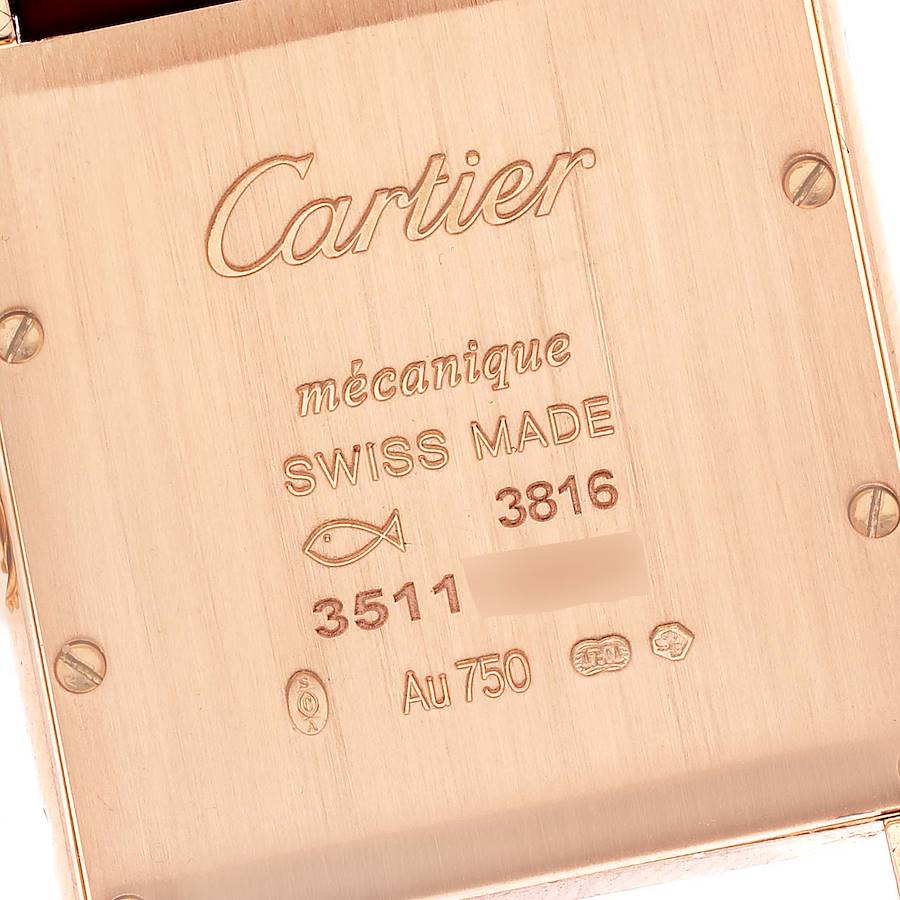 Cartier Tank Louis Rose Gold Diamond Ladies Watch WJTA0014