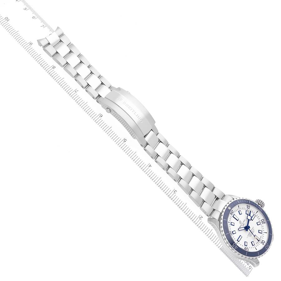 Breitling Superocean 42mm White Dial Steel Mens Watch A17375