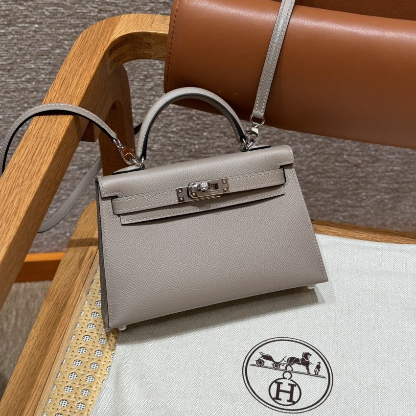 Replica Hermès Kelly Gris Asphalte