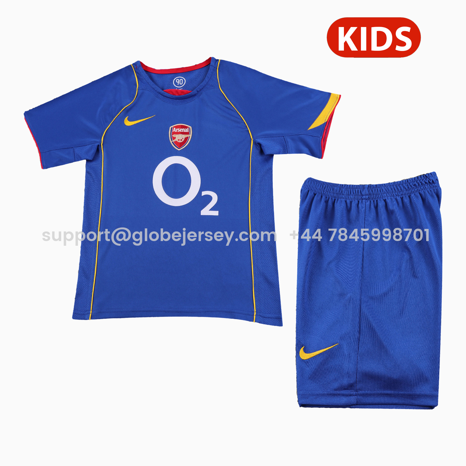 Retro Arsenal 2004-05 Away Kids Kit