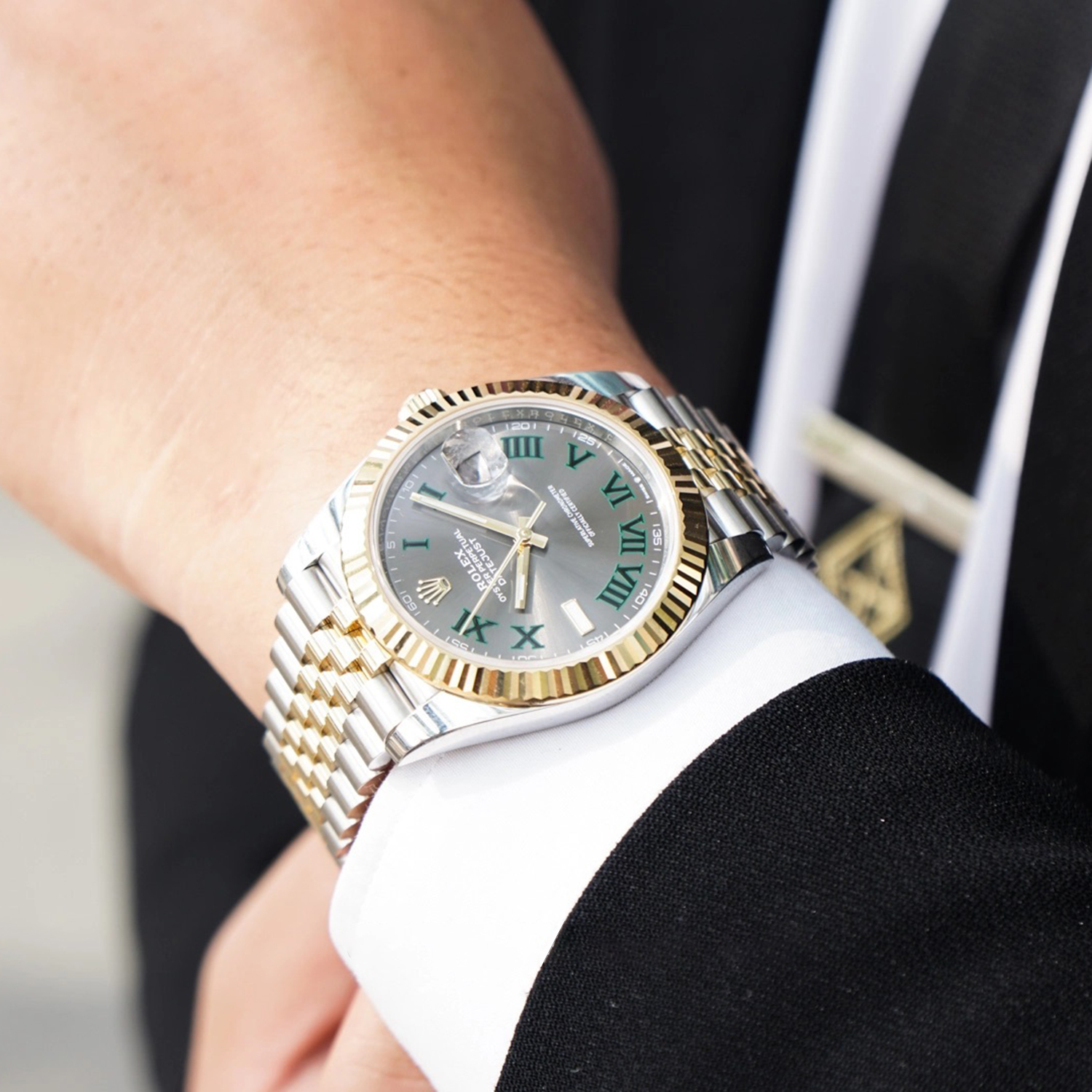 Rolex Oyster/Jubilee Perpetual Datejust 41 Two-tone Wimbledon - M126333-0020/126333-0019 Brand Unworn