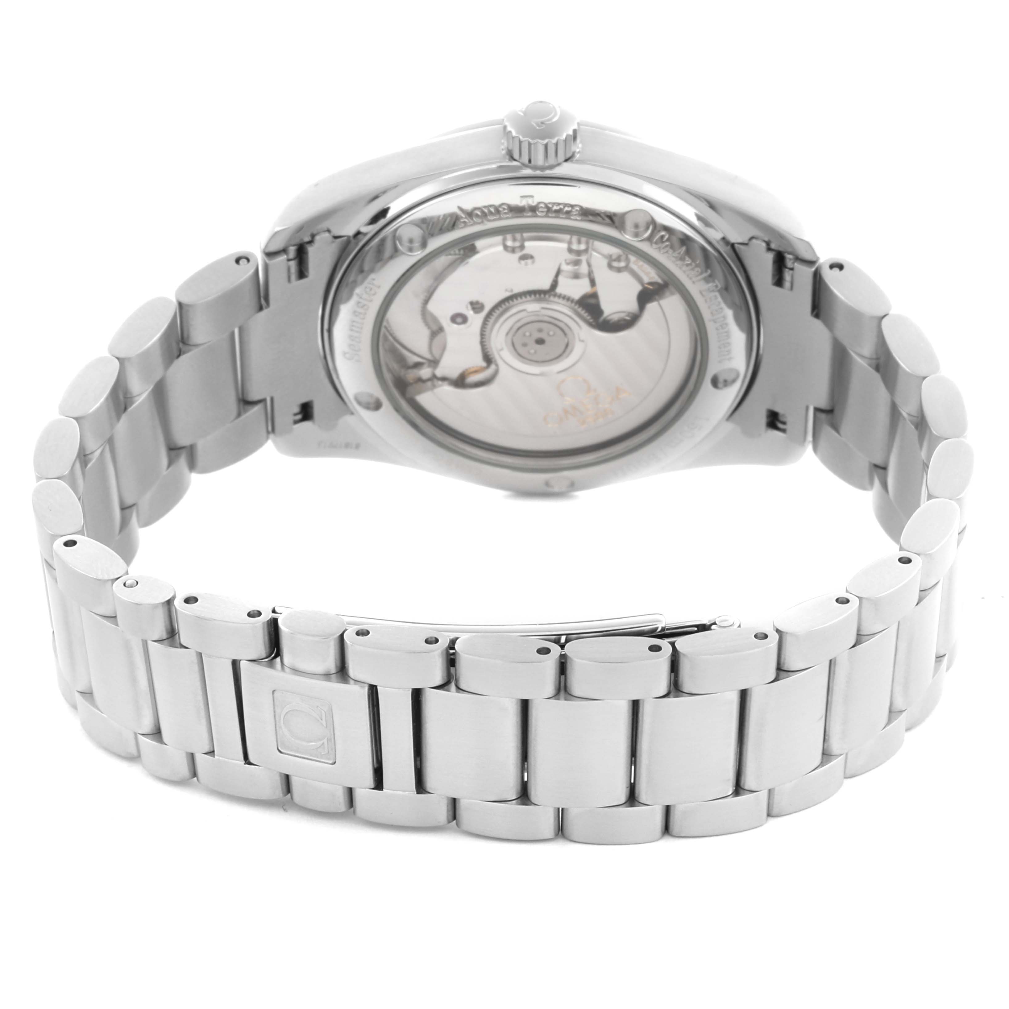 Omega Aqua Terra Steel Mother Of Pearl Diamond Ladies Watch 36.0 MM 2509.75.00