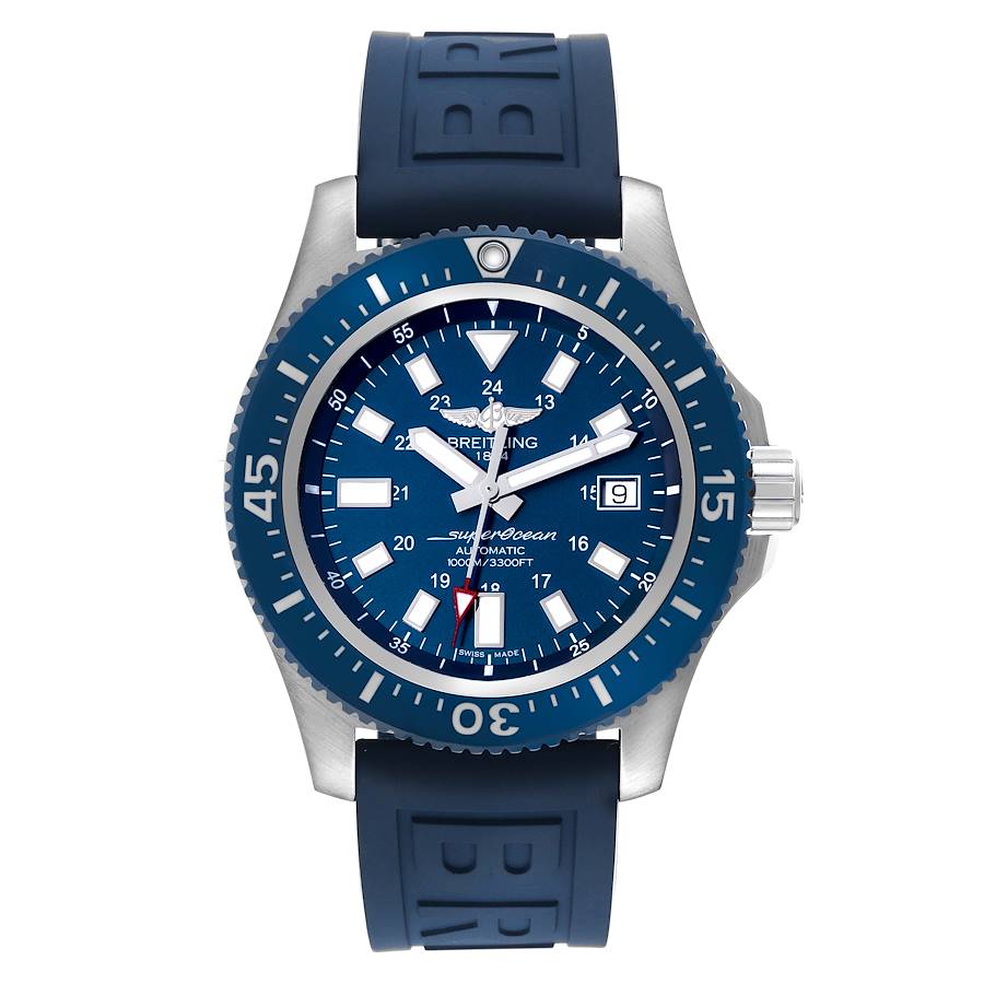 Breitling Aeromarine Superocean 44 Blue Dial Steel Mens Watch Y17393