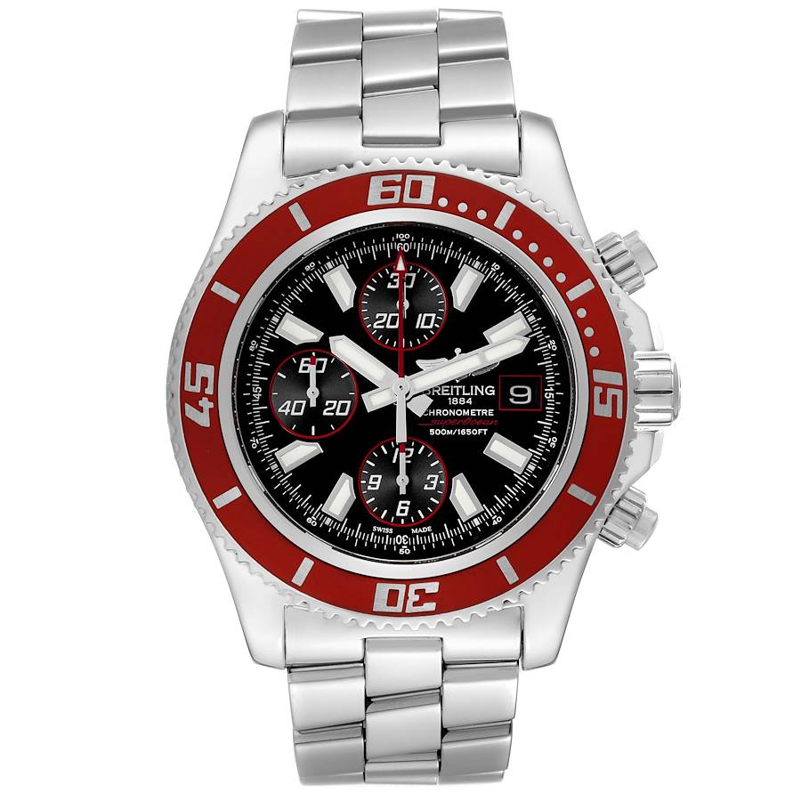 Breitling Aeromarine SuperOcean II Red Bezel Limited Edition Mens Watch A13341