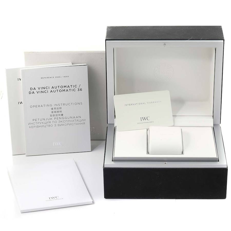 IWC Portofino 18k Rose Gold Automatic 40 mm Silver Dial Brown Strap Mens Watch IW356504
