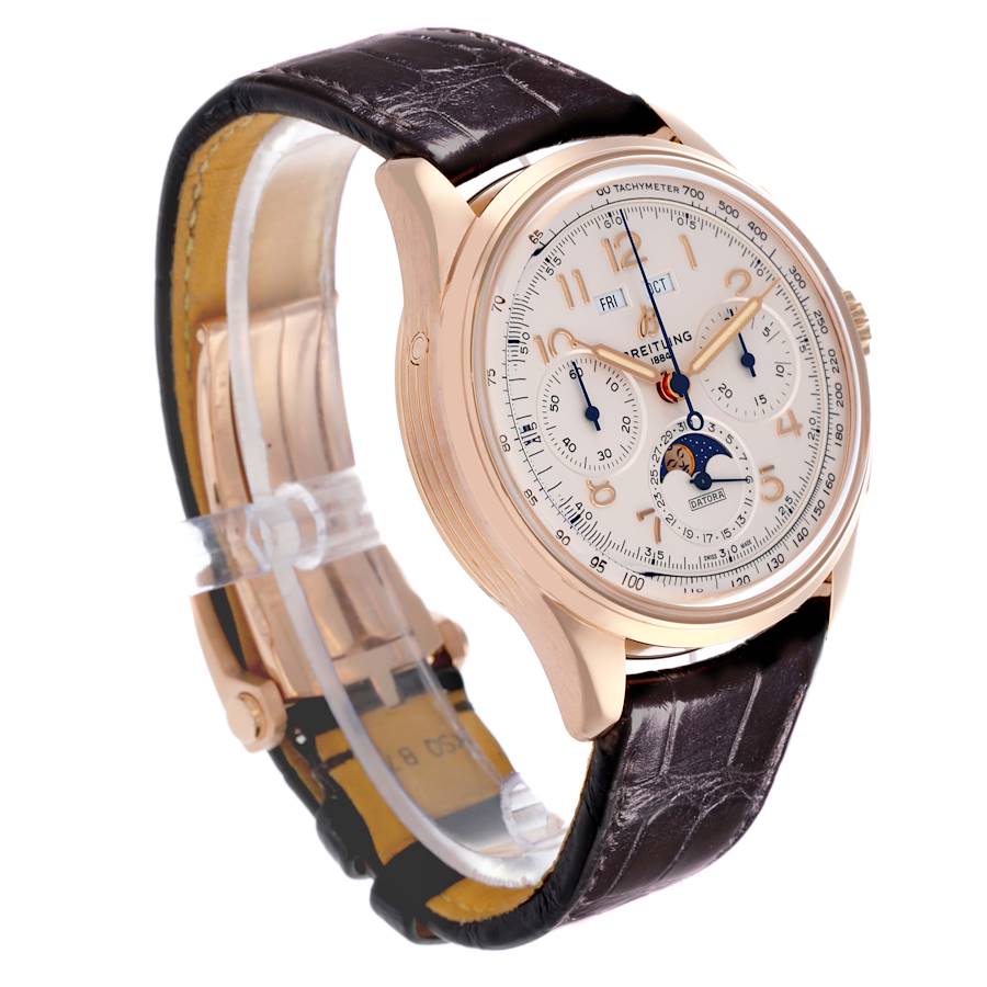 Breitling Premier B25 Datora 42 Rose Gold Mens Watch RB2510