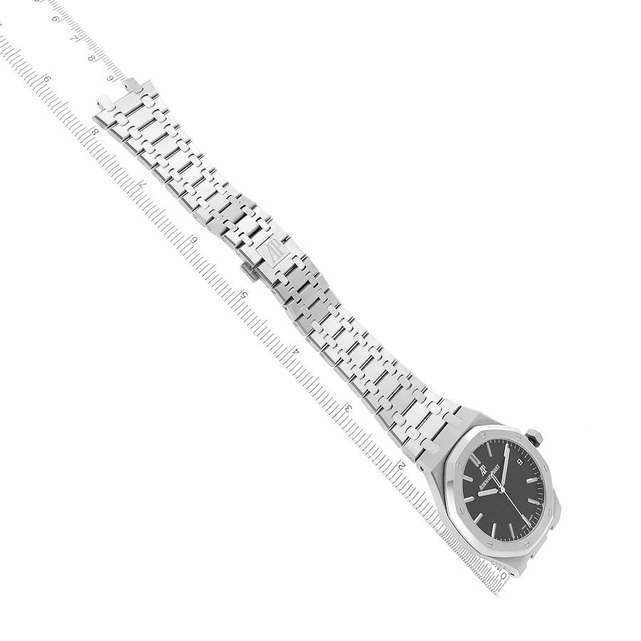 Audemars Piguet Royal Oak Black Dial Steel Mens Watch 15500ST