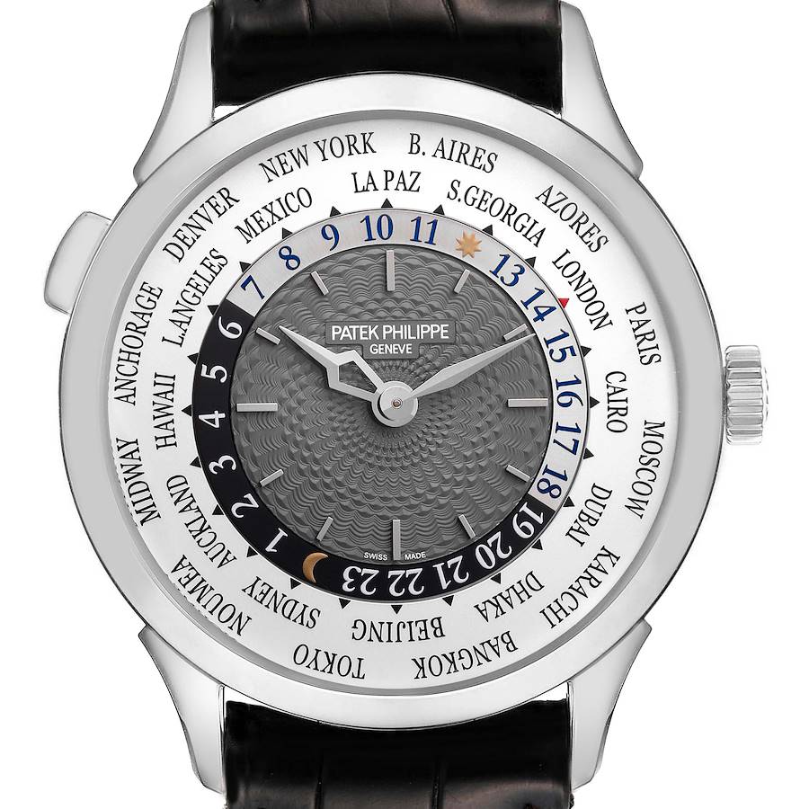 Patek Philippe World Time Complications White Gold Mens Watch 5230G