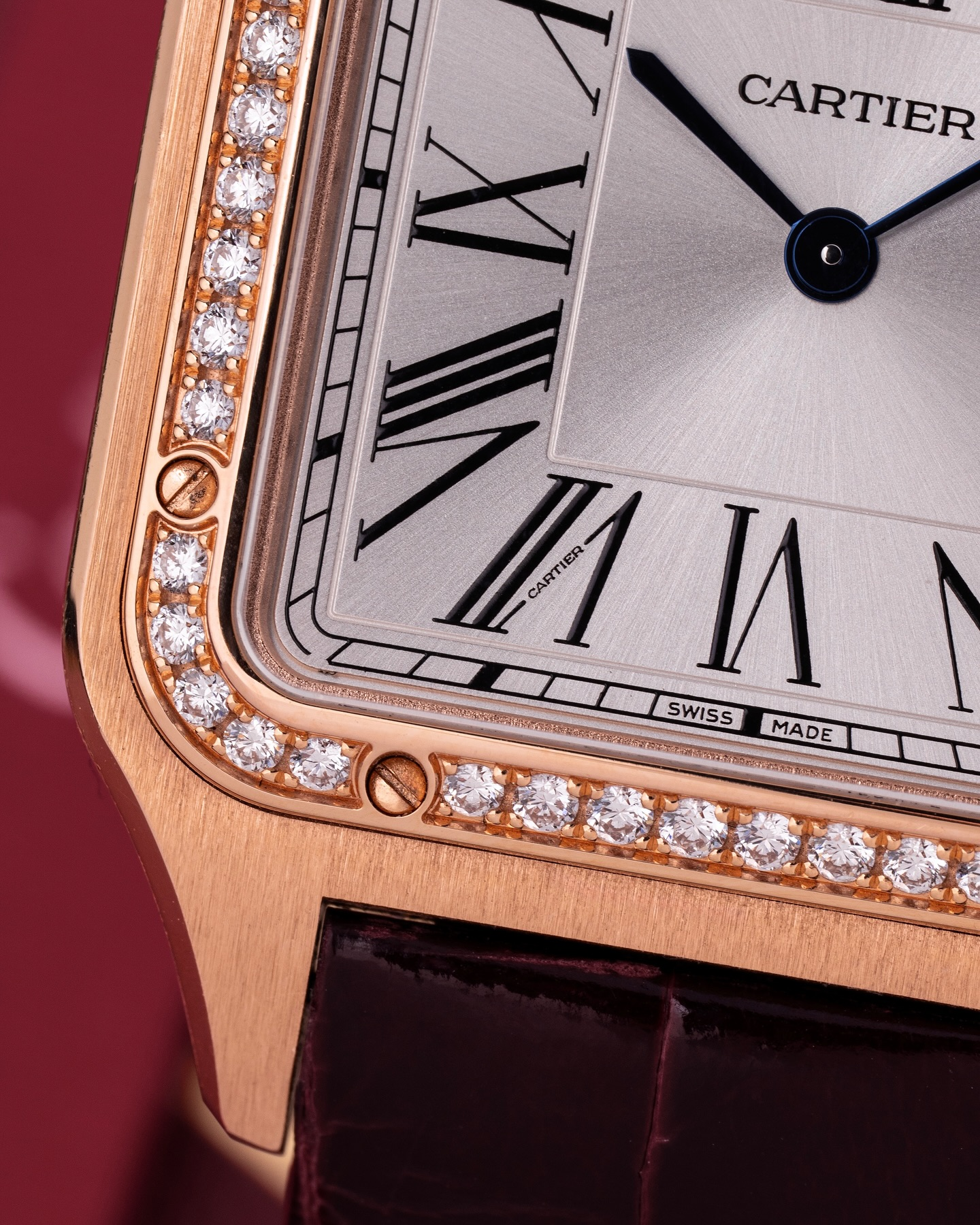 Cartier Santos Dumont LM PG/D WJSA0016 PG/RG Quartz