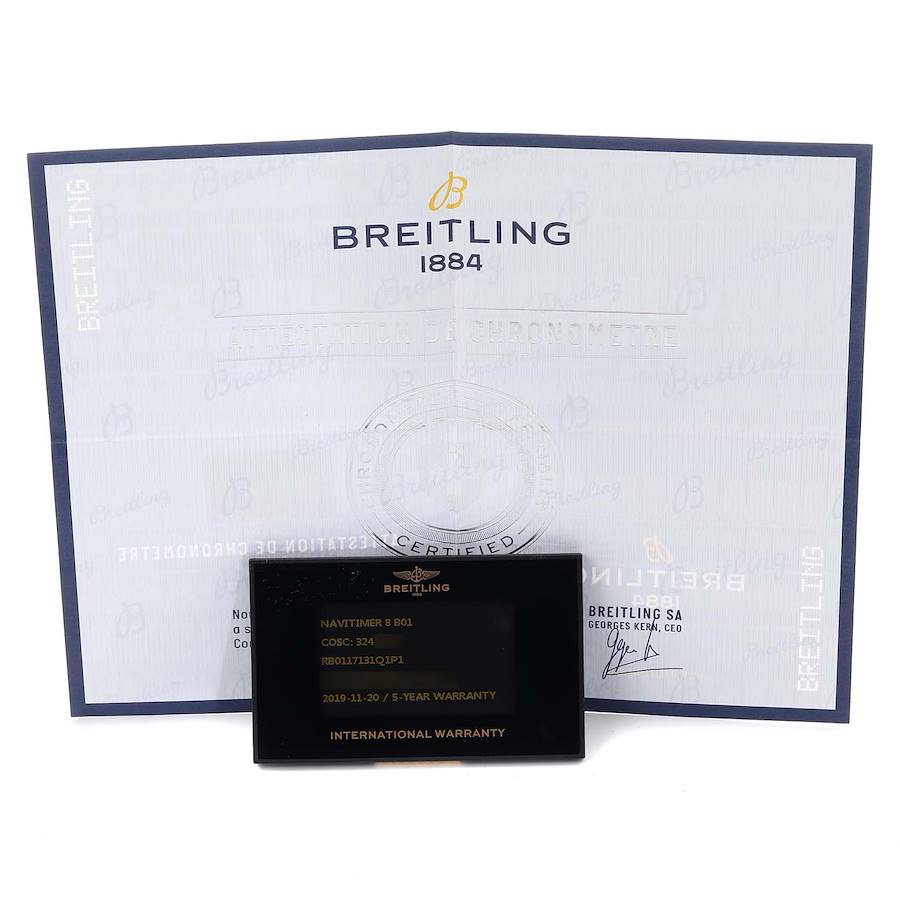 Breitling Navitimer Aviator 8 B01 Rose Gold Mens Watch RB0117