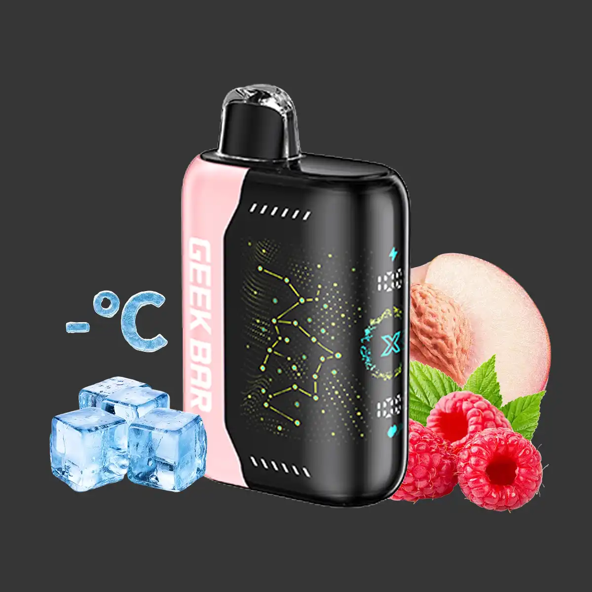 White Peach Raspberry GEEK BAR Pulse X 25K Disposable Vape