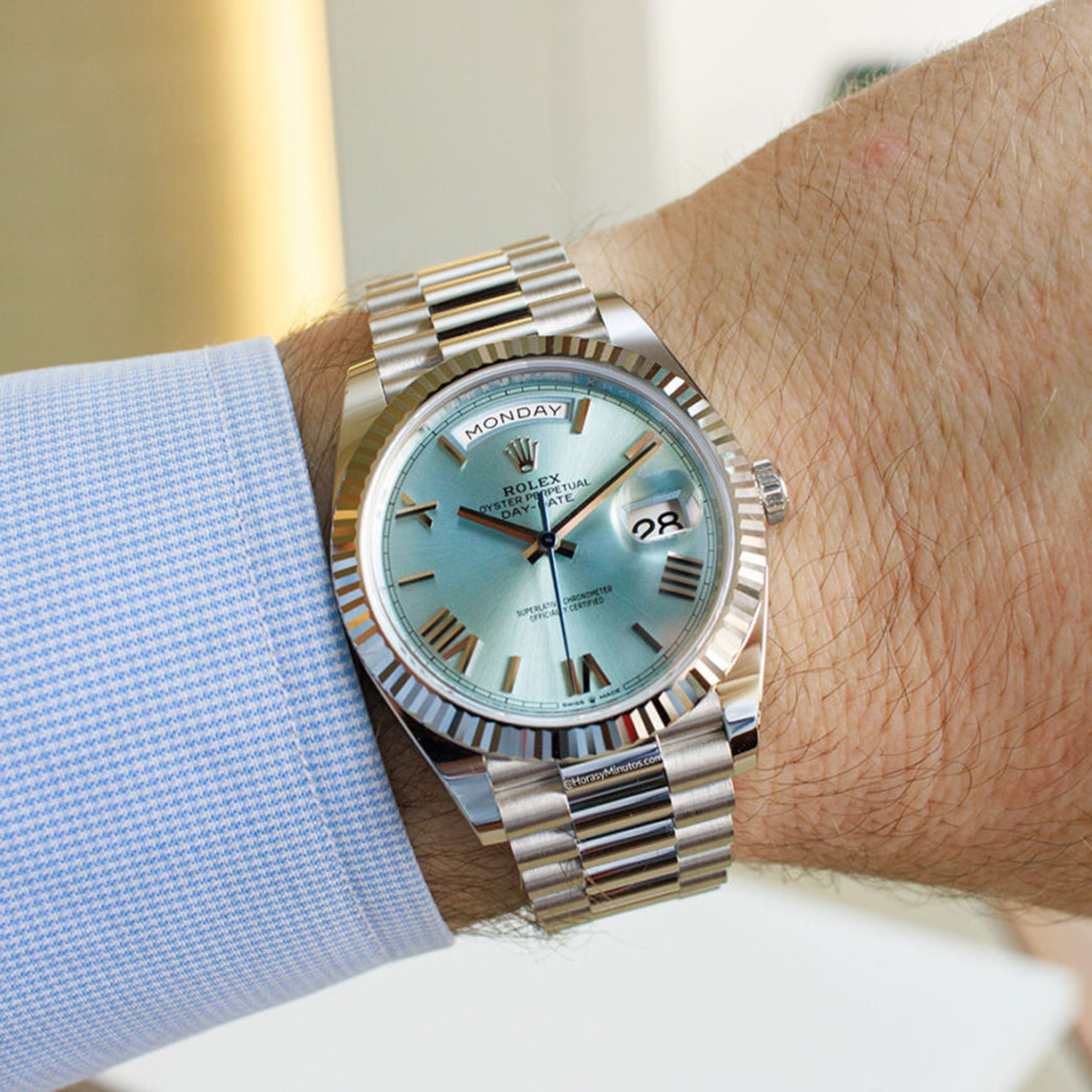 2025 NEW Rolex Land-Dweller 40 Oyster, 40 mm, Oystersteel and white gold M127334-0001